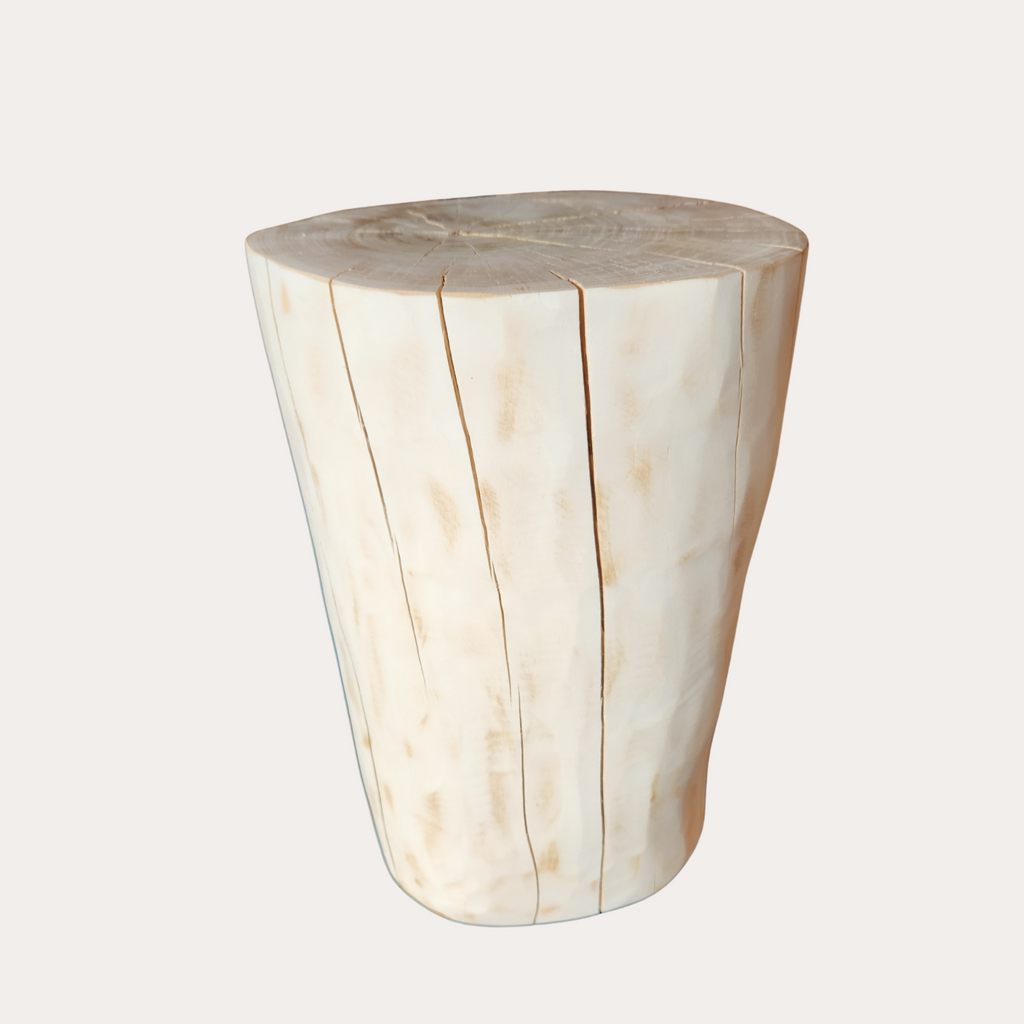 Solid Tree Trunk Side Table