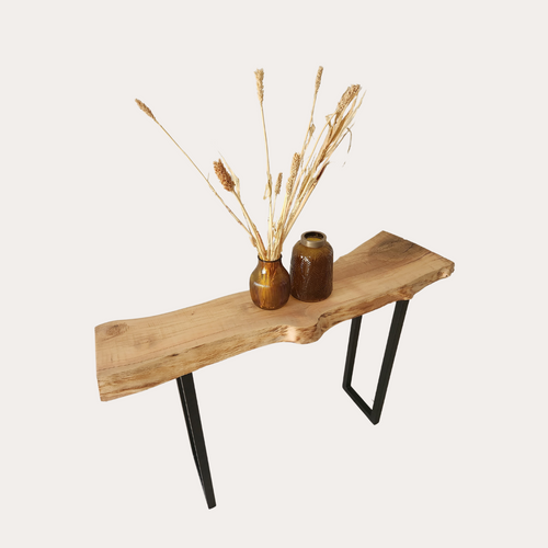 Handcrafted Live-Edge Console Table