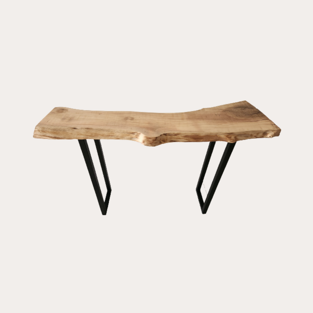 Handcrafted Live-Edge Console Table