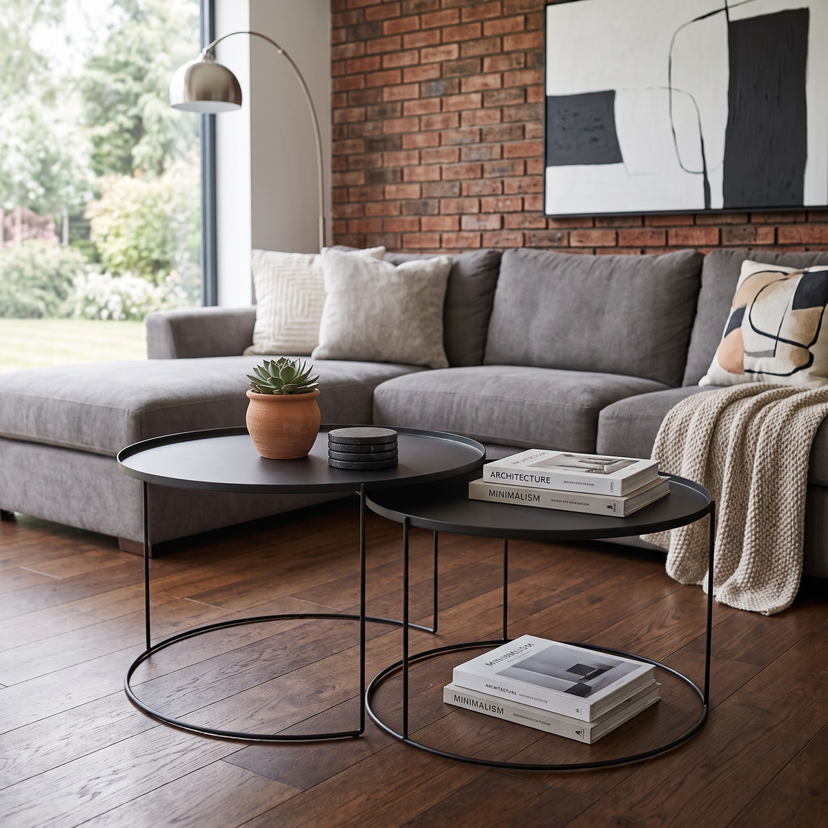 Round Nesting Table Set
