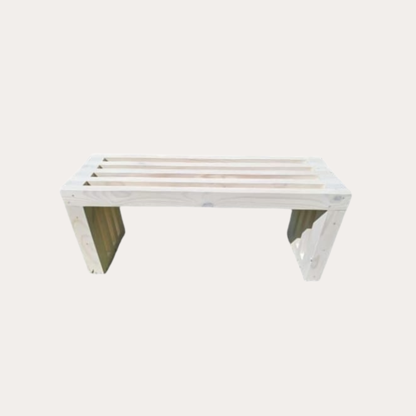 Slatted Wooden Bench