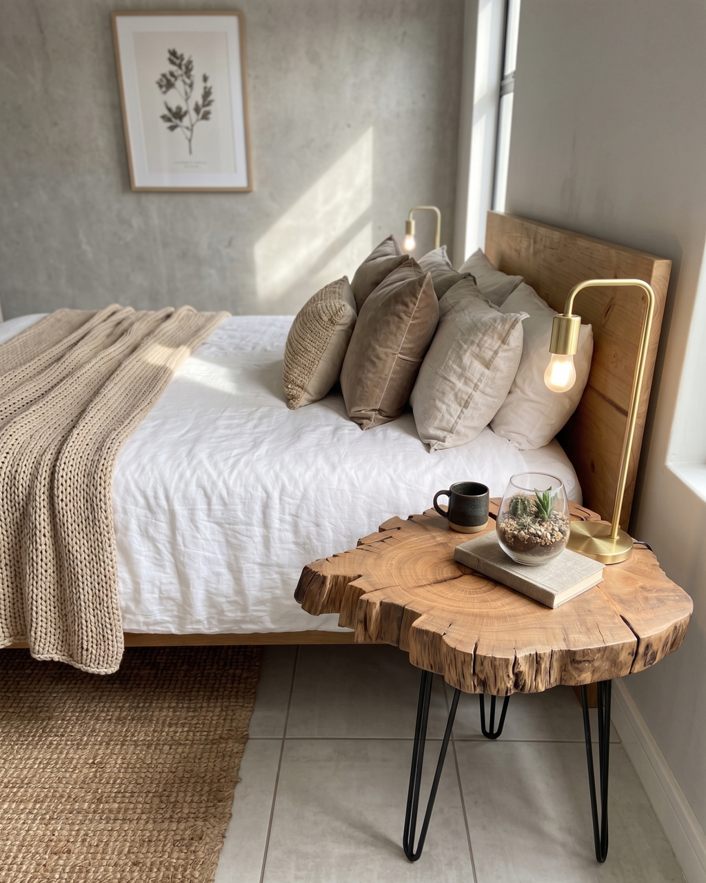 Live Edge Bedside Table