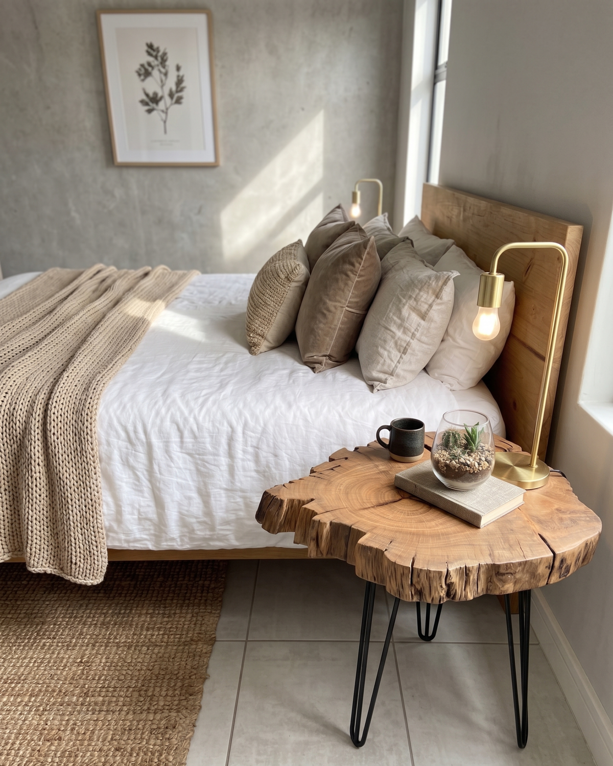 Live Edge Bedside Table