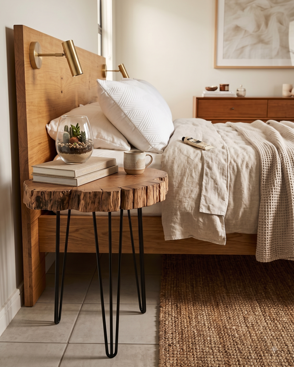 Live Edge Bedside Table