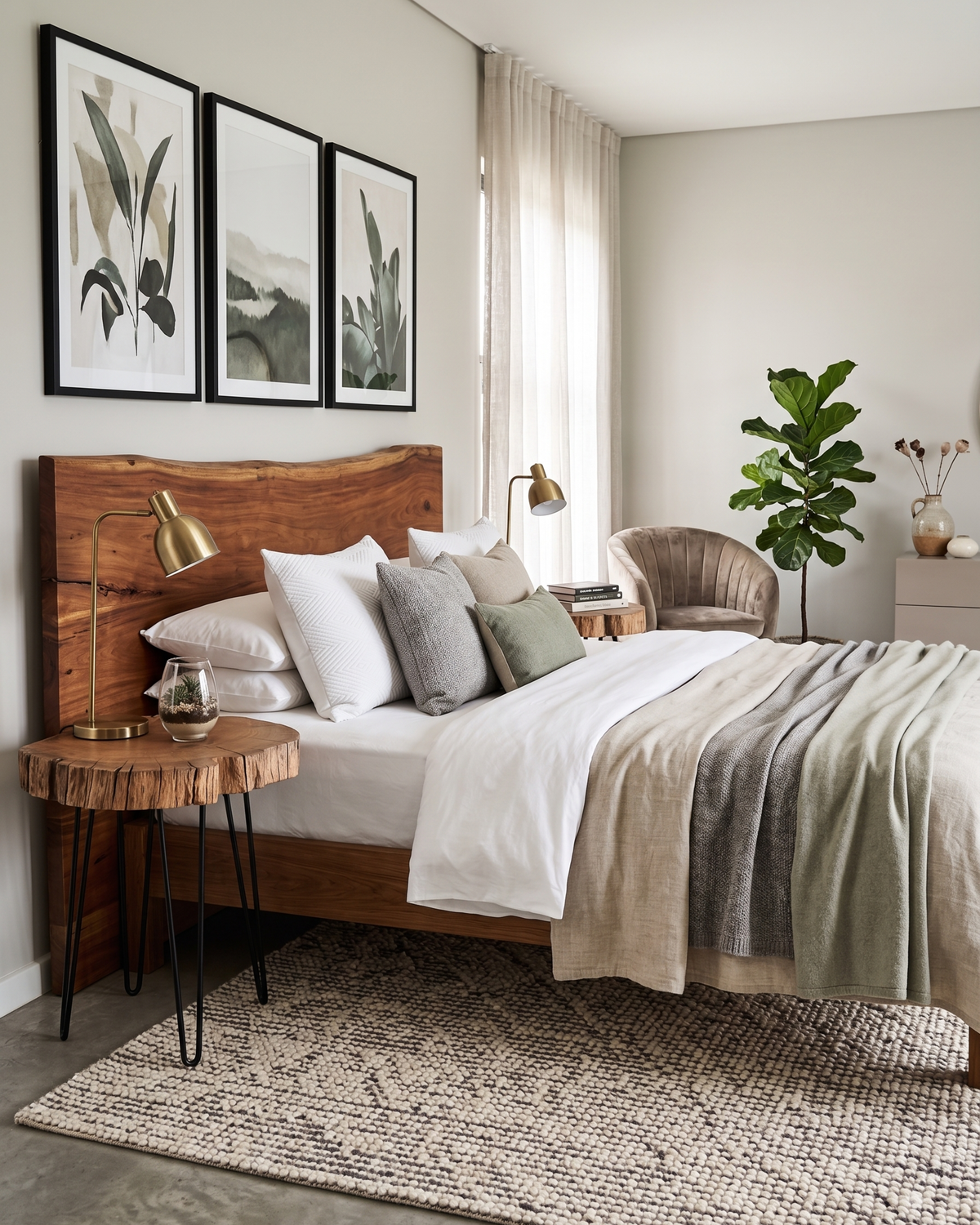 Live Edge Bedside Table