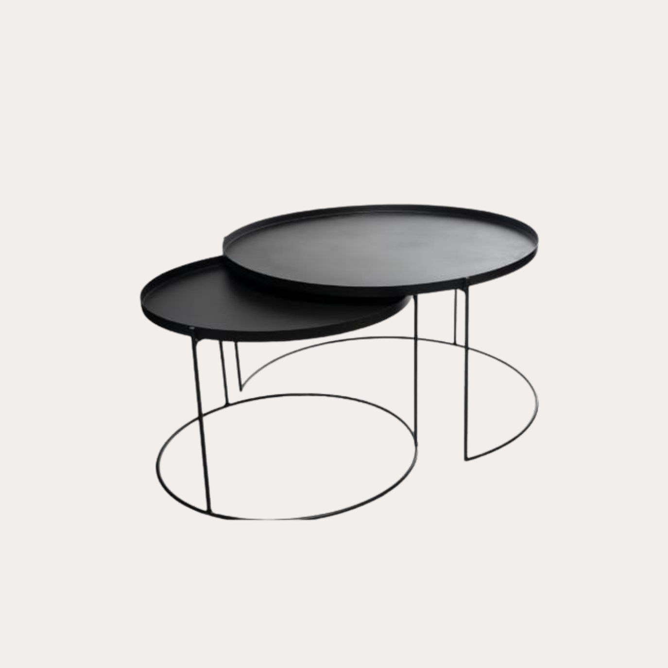 Round Nesting Table Set