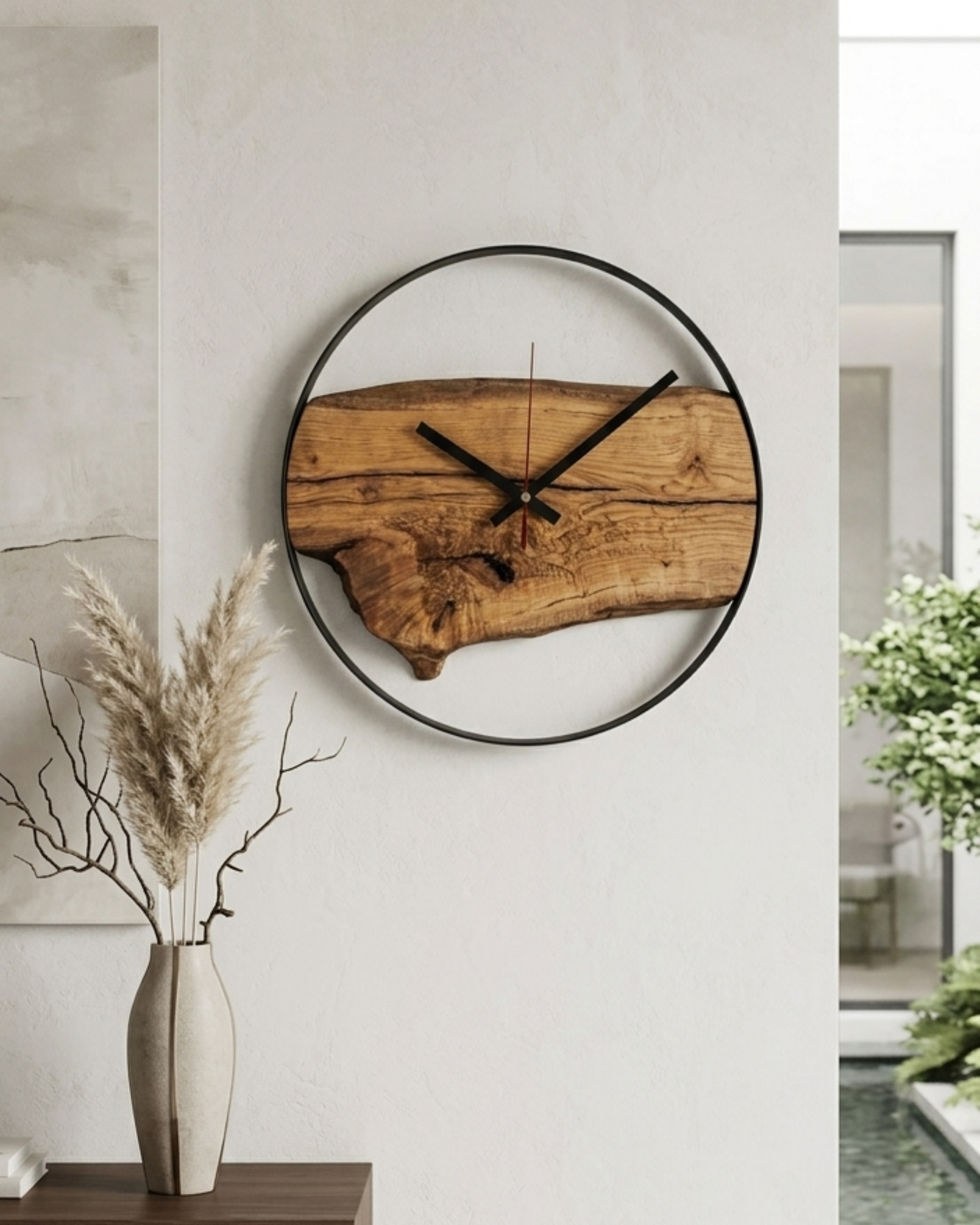 Live Edge Wall Clock | 60cm
