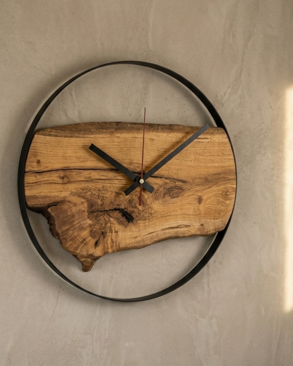 Live Edge Wall Clock | 60cm
