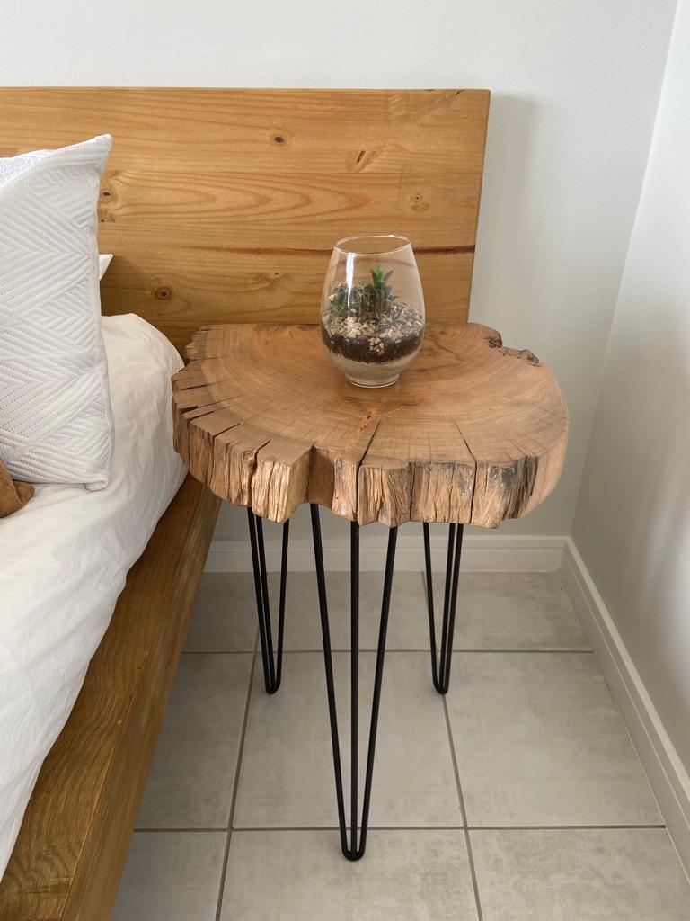 Live Edge Bedside Table