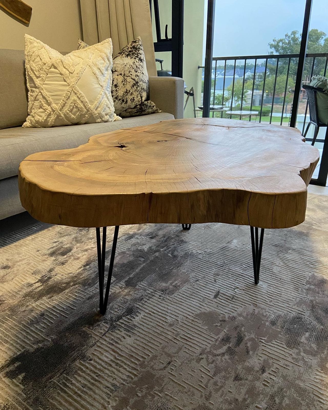 Live Edge Round Coffee Table
