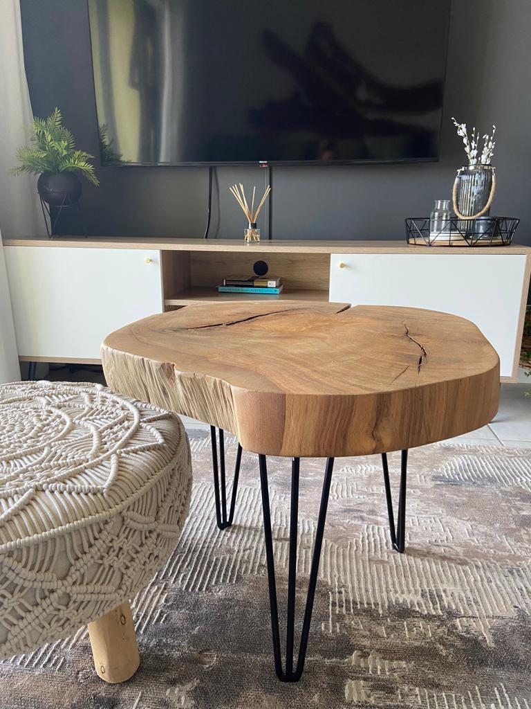 Live Edge Round Coffee Table