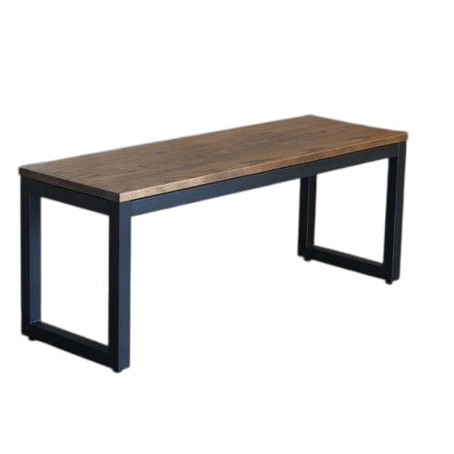Modern Wooden and Metal Bench