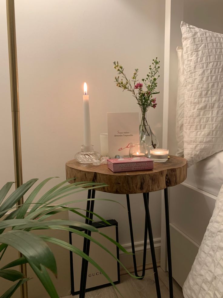 Live Edge Bedside Table