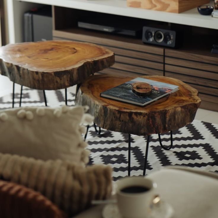 Live Edge Coffee Table Set